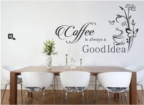 Konyhai falmatrica szöveggel A kávé mindig jó ötlet 100 x 200 cm