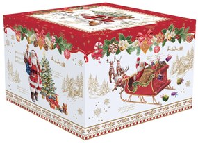 Karácsonyi télapós porcelán eszpresszó csésze szett díszdobozban Christmas Memories