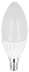 LED lámpa , égő , gyertya , E14 foglalat , 9 Watt , 220° , meleg fehér