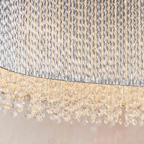 Endon 81979 - GALINA drótkábelre függesztett kristály csillár, 8xG9/25W/230V, fényes króm