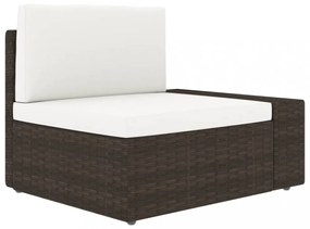 vidaXL 6 részes barna polyrattan kerti ülőgarnitúra