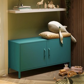 TV-szekrény lábakon ROSA, 1150 x 595 x 400 mm, Modern: tengerszínű