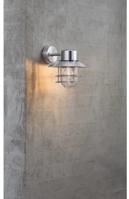 Nordlux - Kültéri fali lámpa BLOKHUS 1xE27/60W/230V IP54 ezüst