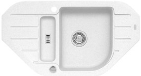 ALVEUS 1100889 - Mosogató NIAGARA 90x50 cm gránit/fehér