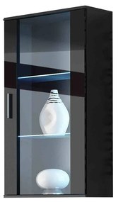 Vitrin Belario B2 (fekete + fényes fekete) (RGB LED világítás színes). 1058609