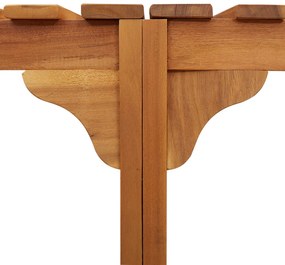 Jakuzzi Környezet Félig Kerek 252x111.5x55.5 cm Tömör Akácfa