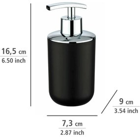 Wenko Brasil szappanadagoló 320 ml, fekete