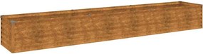 vidaXL Corten acél kerti magaságyás 291 x 50 x 36 cm