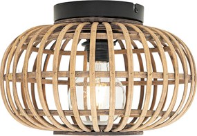 Okos mennyezeti lámpa fekete bambusszal, WiFi G95-tel - Amira