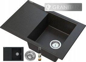 Gránit Mosogató Arany Csepegtetővel 1REKESZES Lepe