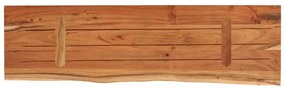 tömör akácfa téglalap alakú fali polc 40 x 20 x 2,5 cm