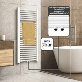 AQUAMARIN Törölközőszárító radiátor 1200 x 600 mm