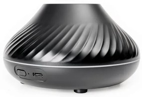 LED RGB Aroma diffúzor lángutánzattal LED/6,5W/5V 130ml fekete