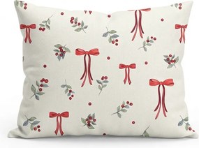 Pamut párnahuzat HOLLY BOWS 45x45 cm, színes kivitel