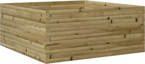 vidaXL impregnált fenyőfa kerti virágtartó 110 x 110 x 46 cm