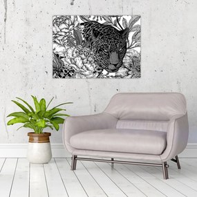 Üveg kép - Egzotikus kert (70x50 cm)