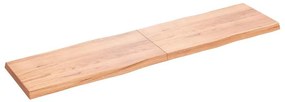 világosbarna kezelt tömör asztallap 200x50x(2-6) cm