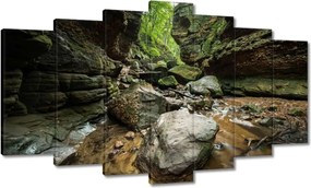 Festmények 140x80 Sziklák Folyó Hegyek