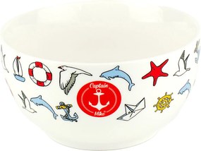 Tál Saláta tálaló kerámia tengeri leveses tál