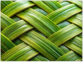Poszterek 135x100 Zöld fonott Zöld rattan fonott lemez
