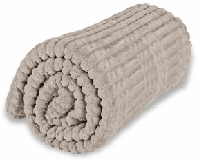 EMI kétoldalú homokszínű pléd 130x160cm