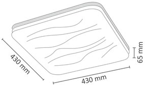 LED állítható fényerejű DESERT mennyezeti lámpa, DO, 72W, 230V
