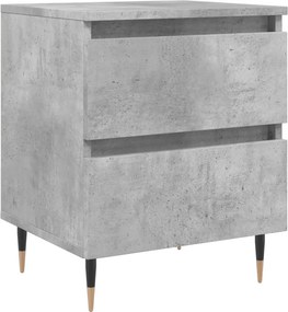 vidaXL betonszürke szerelt fa éjjeliszekrény 40x35x50 cm