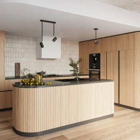 Sollux SL.1074 - Csillár rúdon NORANO 1xGU10/40W/230V fekete