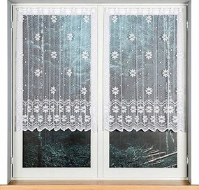 Jacquard függöny 779031-as mintával, 100cm magas, fehér színben (méterenként)