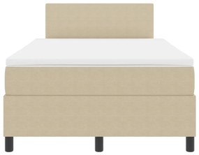 Box Spring Ágy Matraccal &amp; LED Fénnyel Zöld Szürke 120x200 cm Bársonyos Anyag