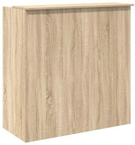 recepciós pult sonoma tölgy 100x50x103,5 cm szerelt fa