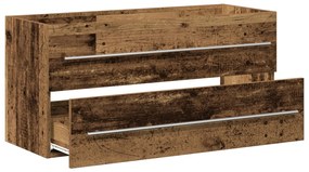 Antik fa szerelt fa mosdószekrény 100x38,5x48 cm