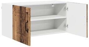 Fali konyhaszekrény polcokkal Öreg fa 80 x 31 x 40 cm Faanyag