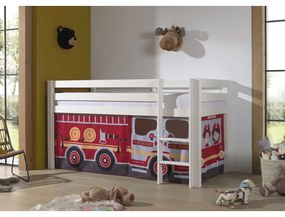 Gyerek függöny ágyhoz 4 db-os 195x75 cm Fire Truck – Vipack