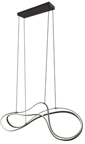 Fekete LED függőlámpa fém búrával Nala – Trio Select