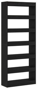 Fekete Tölgy Könyvespolc Fekete tölgy Szerelt fa 80 x 30 x 198 cm