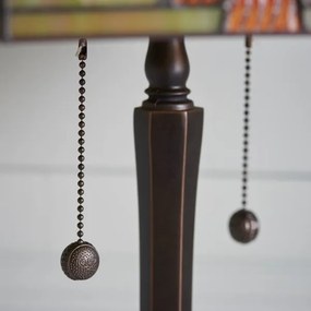 Endon 64286 - Tiffany NEVADA asztali lámpa 2xE27/60W/230V, Ø 40 cm