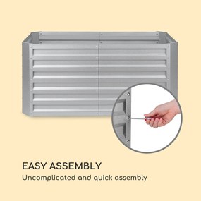 Blum High Grow Straight, magaságyás, 120 x 60 x 60 cm, 432 l, acél