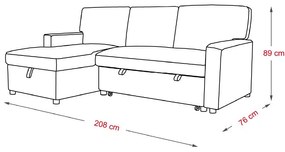 Catini FREYA sarokkanapé tárolóhellyel