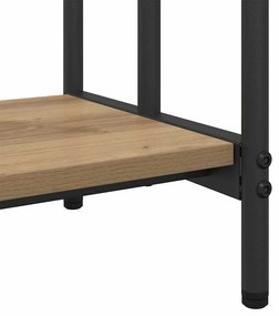 Ruhaszárító polcokkal kézműves tölgy 90 x 30 x 100.5 cm Faanyag