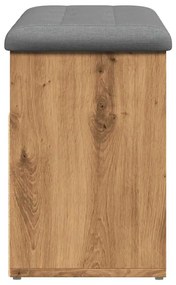 kézműves tölgy szerelt fa cipőtároló pad 82x32x45,5 cm