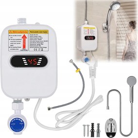 Elektromos Átfolyós Vízmelegítő 3000W Szett