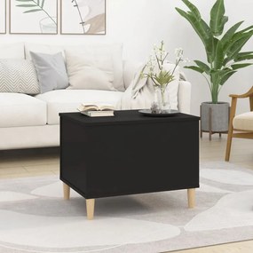 fekete szerelt fa dohányzóasztal 60x44,5x45 cm