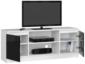 TV asztal Dariel  (fehér + fényes fekete). 1069770