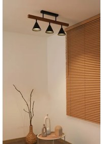 Duolla - Felületre szerelhető csillár IRONLINE 3xG9/3W/230V fenyő tölgy/fekete