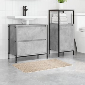 Fürdőszoba Szőnyeg Négyszögletes Krém 50x80 cm Poliészter Csúszásmentes