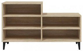 sonoma tölgy színű szerelt fa cipőszekrény 102x36x60 cm