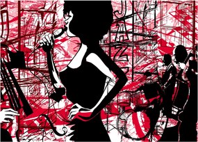 Kép - Jazz (üvegen) (70x50 cm)