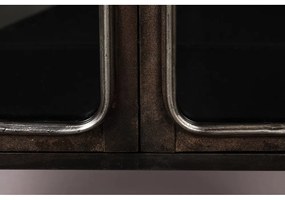 Fekete fém tálalószekrény 60x100x35 cm Denza – Dutchbone