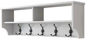 Előszobafal Kabáttartó 120x37x22 cm, fehér